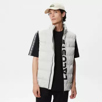Мужской стёганный жилет Lacoste с высоким воротом