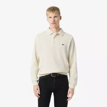 Мужская толстовка Lacoste с воротником-поло из хлопка