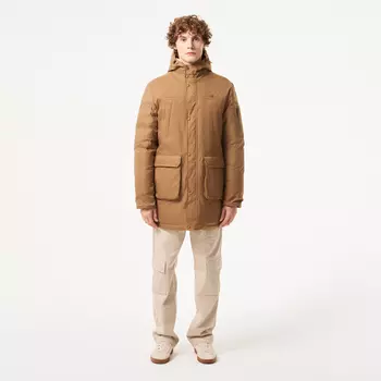 Мужская утеплённая парка Lacoste с капюшоном
