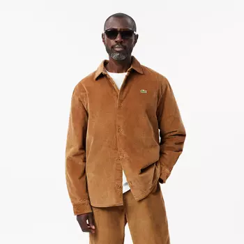 Мужская вельветовая верхняя рубашка Lacoste