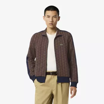 Мужская жаккардовая толстовка Lacoste PARIS с монограммой