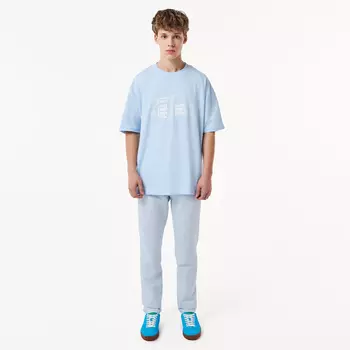 Мужские брюки Lacoste Slim Fit из смеси хлопка и льна