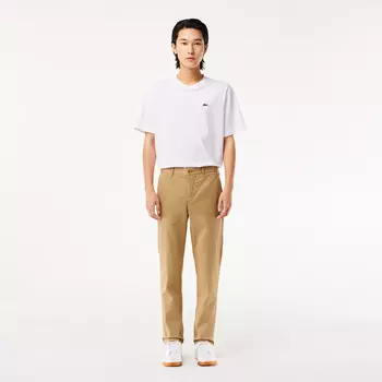 Мужские классические брюки - чинос Lacoste Slim Fit из хлопка