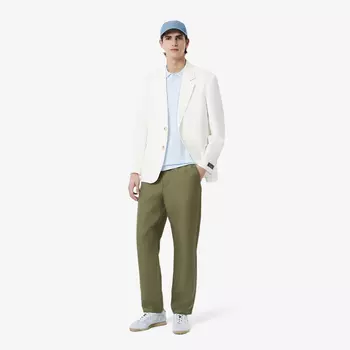 Мужские спортивные брюки Lacoste из смеси льна и вискозы
