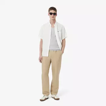 Мужские спортивные брюки Lacoste из смеси льна и вискозы