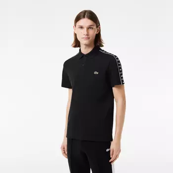 Мужское поло Lacoste с контрастной полосой
