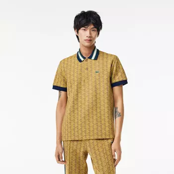 Мужское поло Lacoste Classic Fit с монограммой