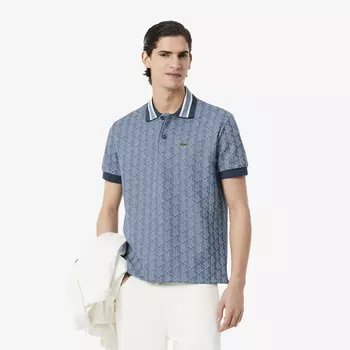 Мужское поло Lacoste Classic Fit с монограммой