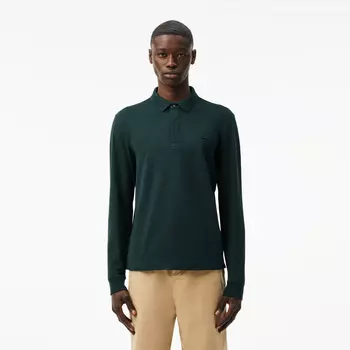 Мужское поло Lacoste с длинными рукавами