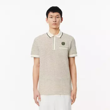Мужское поло Lacoste в полоску