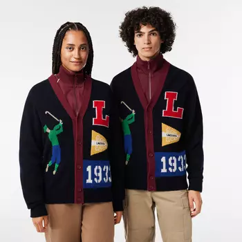 Шерстяной кардиган Lacoste Golfer Unisex