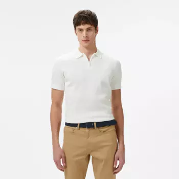 Мужское трикотажное поло Lacoste из хлопка