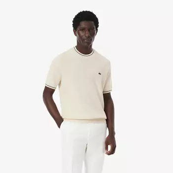 Мужская трикотажная футболка Lacoste из органического хлопка