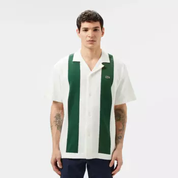Мужская трикотажная рубашка Lacoste из смеси хлопка