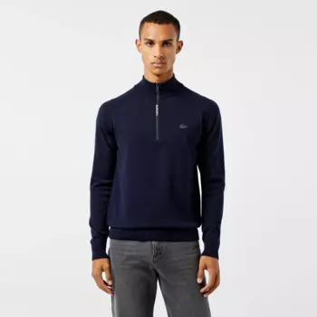 Мужской свитер Lacoste из смеси шерсти и хлопка