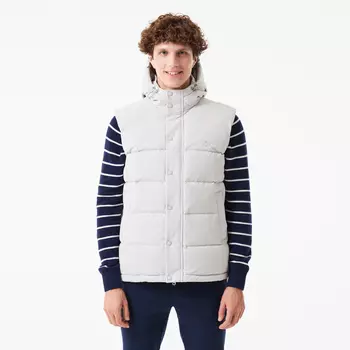 Мужской утеплённый жилет Lacoste с капюшоном