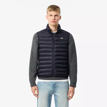 Мужской стёганный жилет Lacoste с высоким воротом