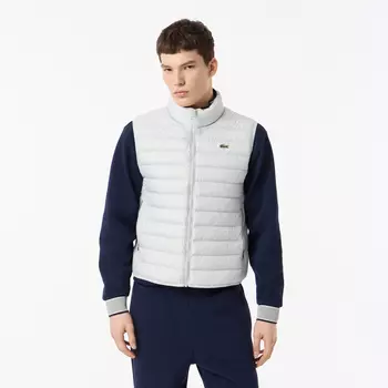 Мужской стёганный жилет Lacoste с высоким воротом