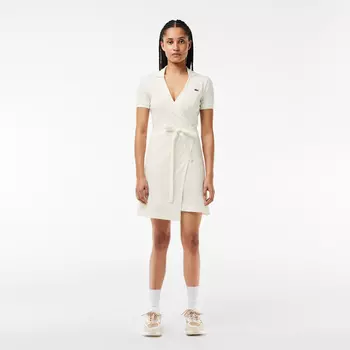 Платье Lacoste с поясом из ткани Пике