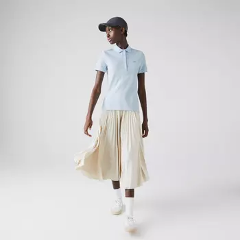 Женское поло Lacoste Slim Fit из эластичного хлопка