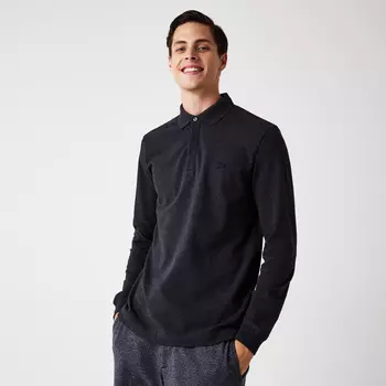 Мужское поло Lacoste с длинными рукавами