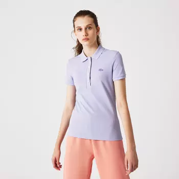 Женское поло Lacoste Slim Fit из эластичного хлопка