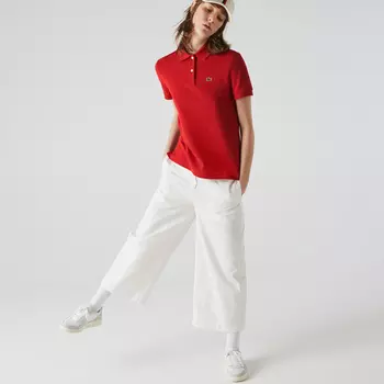 Женское поло Lacoste Classic Fit из дыщащего хлопка Peqie