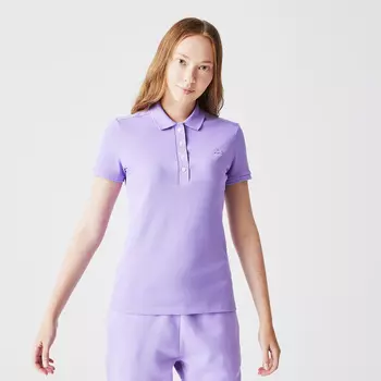 Женское поло Lacoste Slim Fit из эластичного хлопка