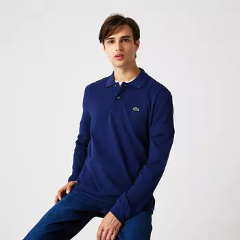 Мужское поло Lacoste Classic fit с длинным рукавом