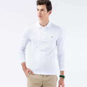 Поло Lacoste Slim fit с длинным рукавом