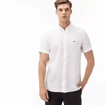 Мужская льняная рубашка Lacoste Slim Fit