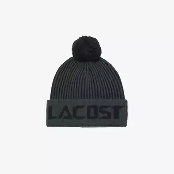 Шапка Lacoste с помпоном