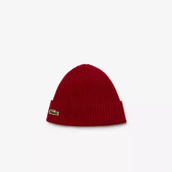 Шерстяная вязаная шапка Lacoste Unisex