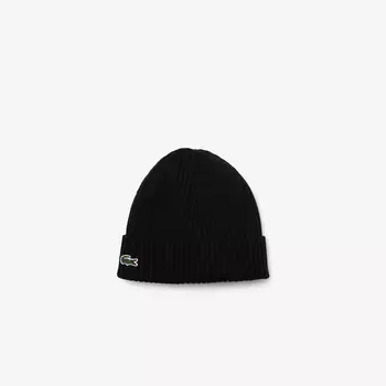 Шерстяная вязаная шапка Lacoste Unisex