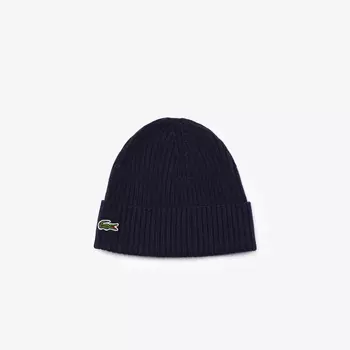 Шерстяная вязаная шапка Lacoste Unisex