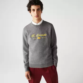 Мужской свитер Lacoste из смеси шерсти и хлопка