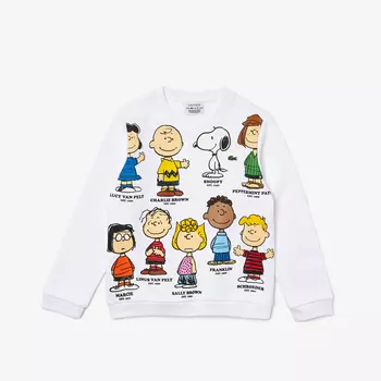 Хлопковая толстовка Lacoste X PEANUTS