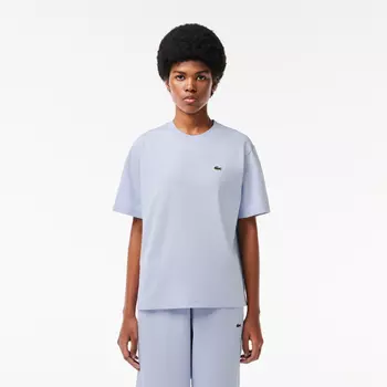 Женская футболка Lacoste Loose Fit из мягкого хлопка