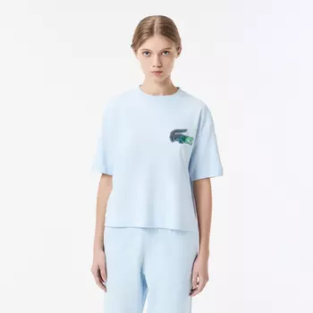 Женская футболка Lacoste из хлопка