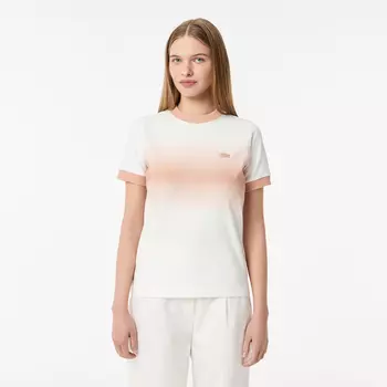 Женская футболка Lacoste из хлопка