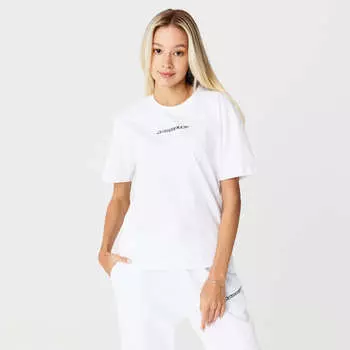 Женская футболка Lacoste с контрастным принтом