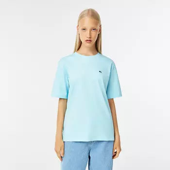 Женская футболка Lacoste из хлопка премиум качества