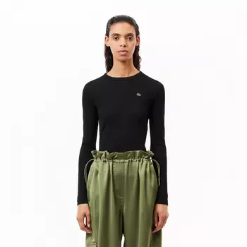 Женская футболка Lacoste Slim Fit с длинными рукавами