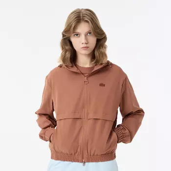 Женская лёгкая куртка Lacoste с капюшоном