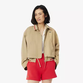 Женская куртка Lacoste из хлопка