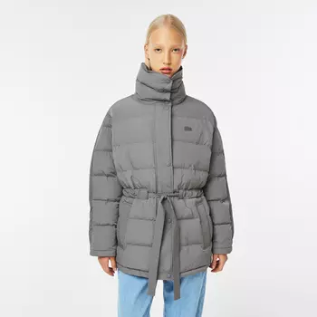 Женская объемная удлиненная куртка Lacoste