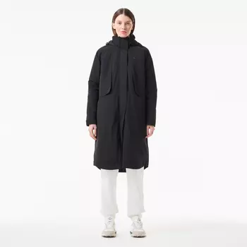 Женская парка Lacoste с капюшоном