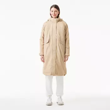 Женская парка Lacoste с капюшоном