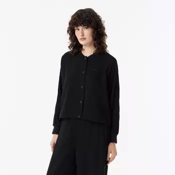 Женская рубашка Lacoste без ворот на кнопках