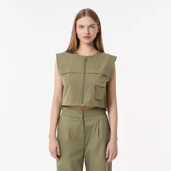 Женская короткая рубашка Lacoste без рукавов